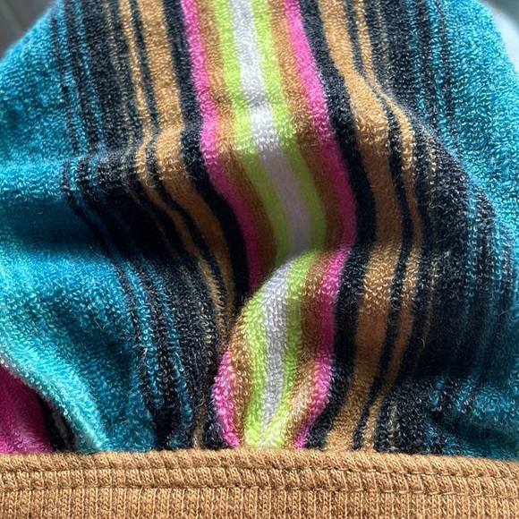 NWT out from under bikini top rainbow towel knit slip on halter new no tag - Picture 6 of 6